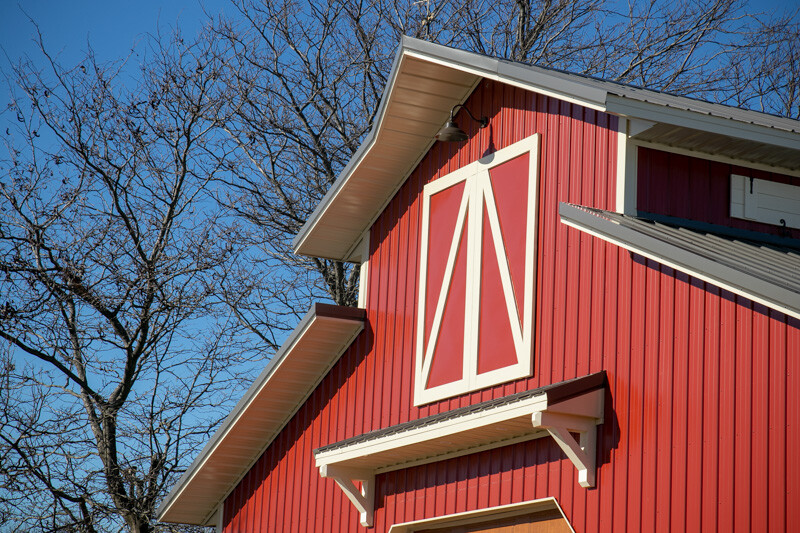 Red Pole Barn/Post Frame Detail