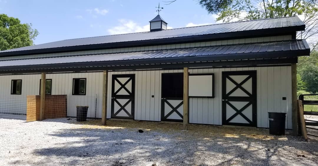 Black & White Horse Barn