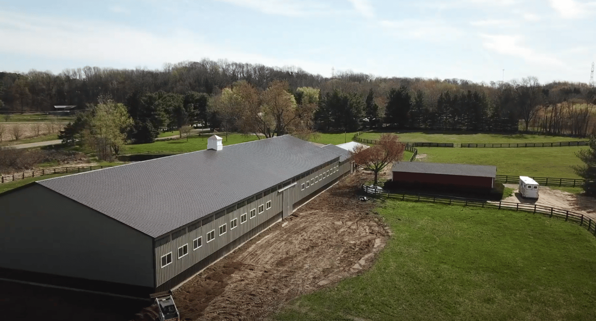 Burnished Slate, Clay Horse Barn and Arena 11