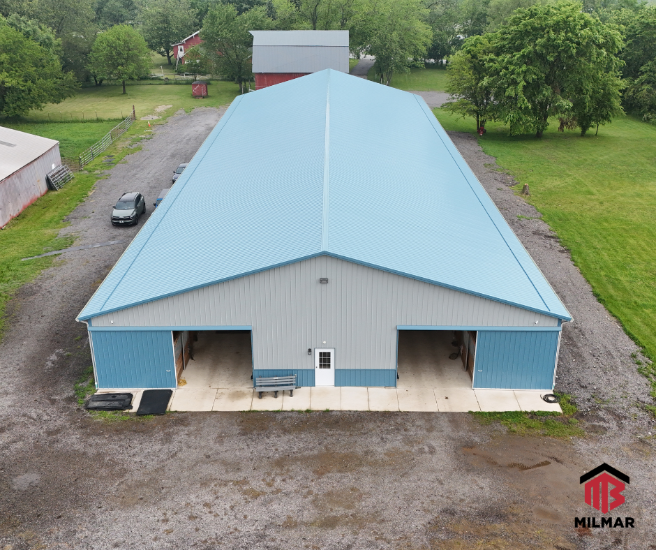 Pole Barn Plans | 70x120 Arena and 70x72 Stables
