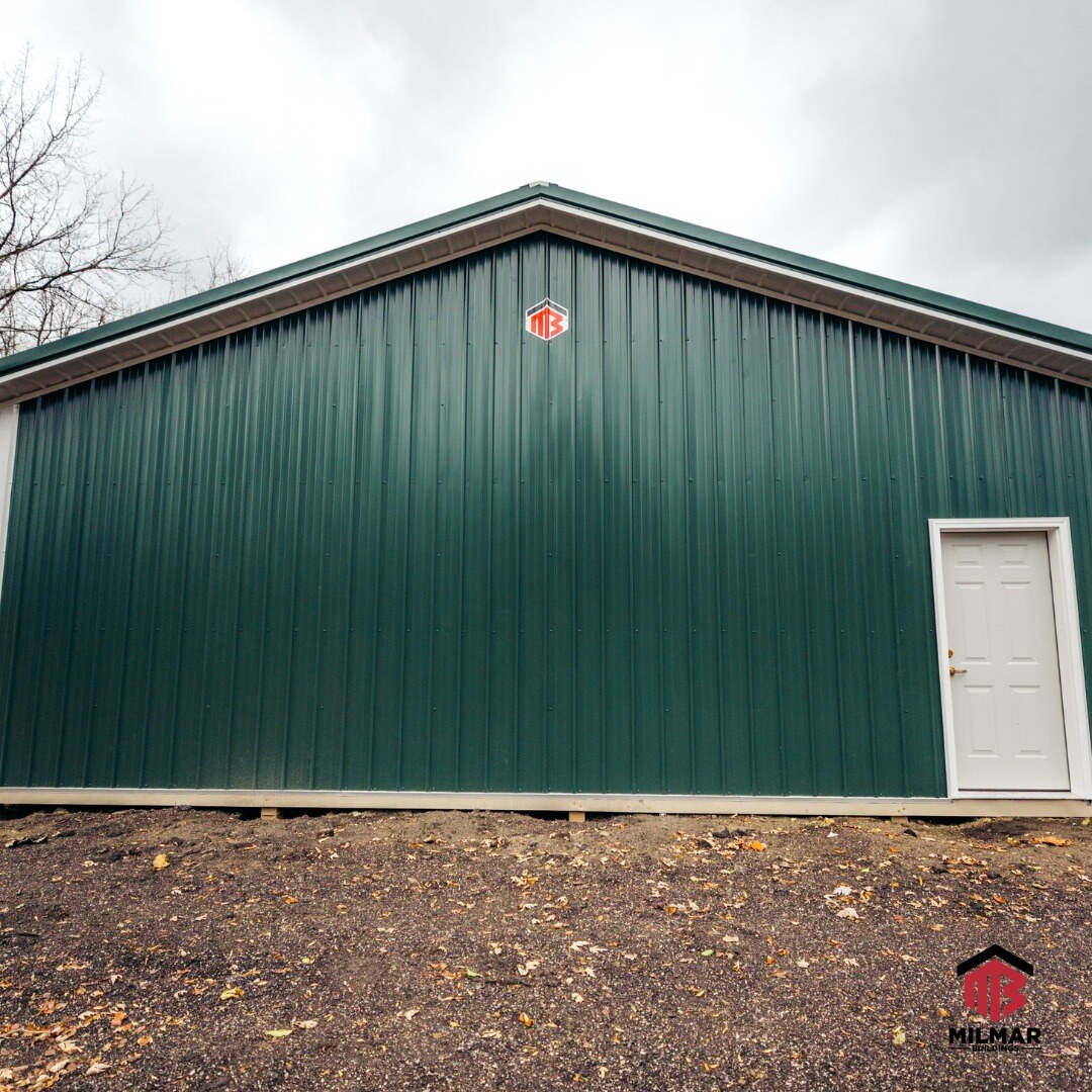 Green White Garage Storage Build