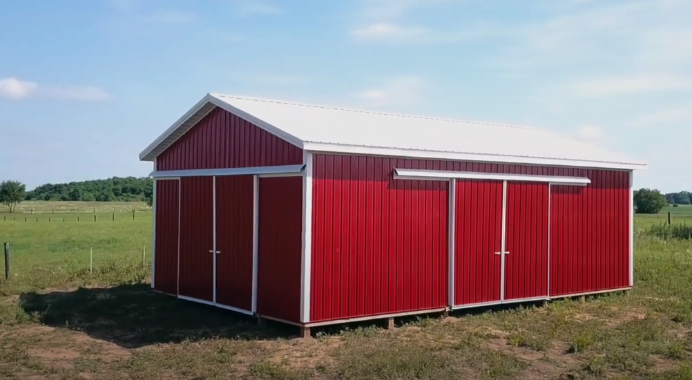 Hay Post Frame Barn Indiana