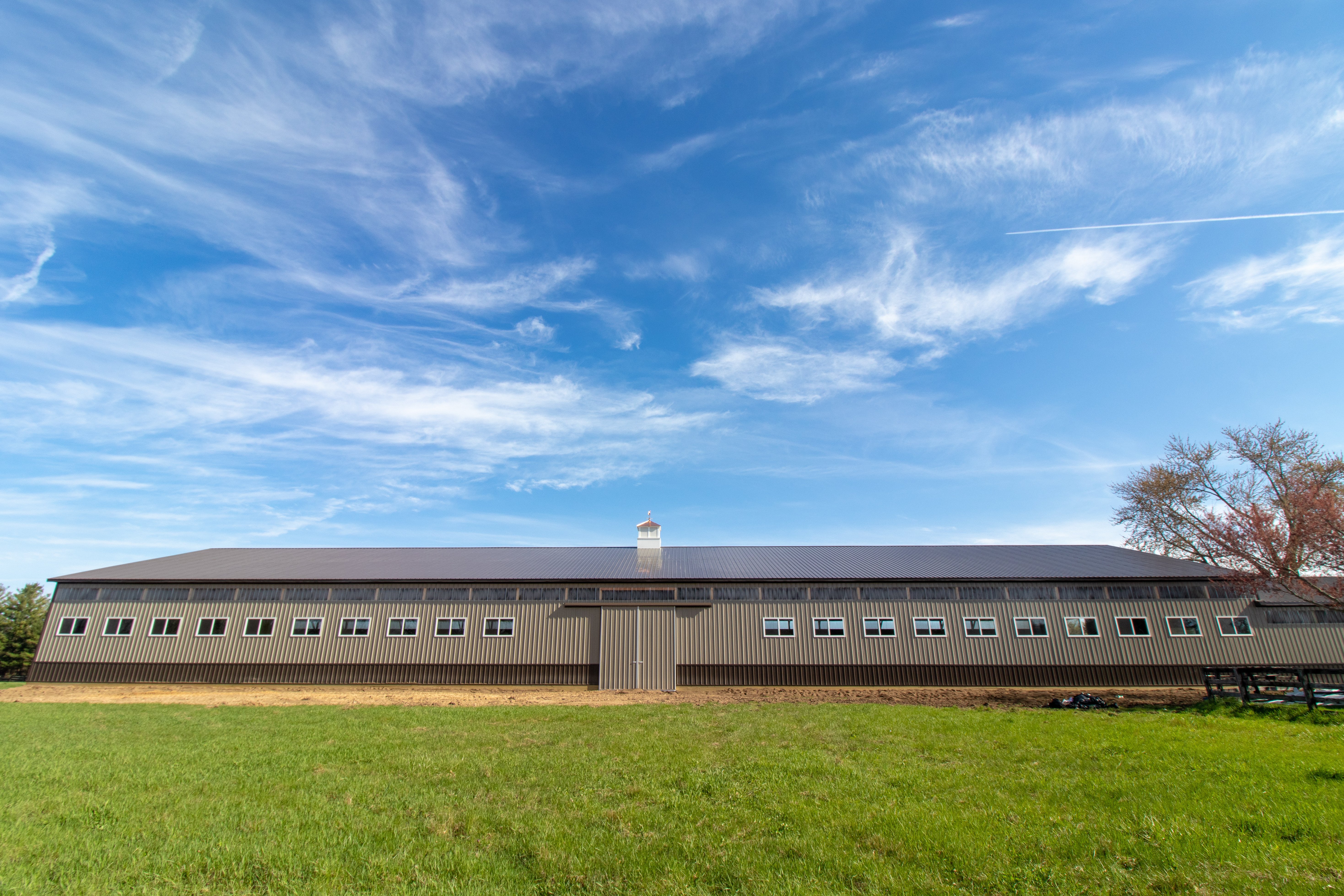 Horse Barn Arena Brown Tan Clean Panels