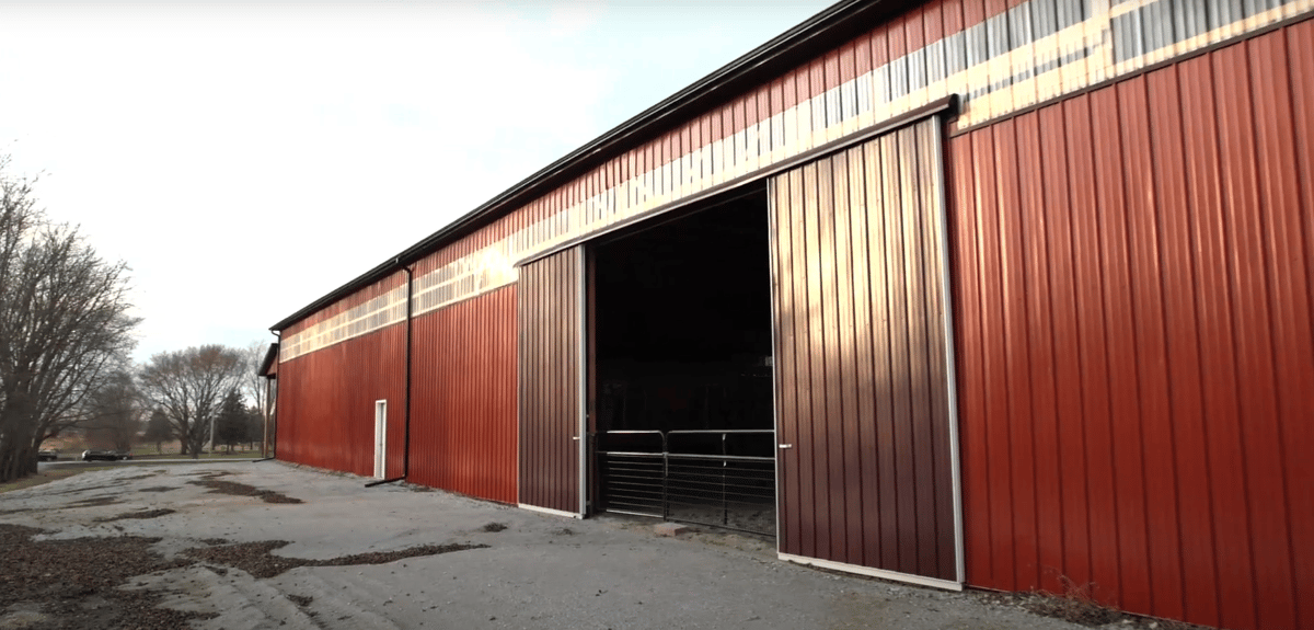 Horse Barn-Arena Red Post Frame 3