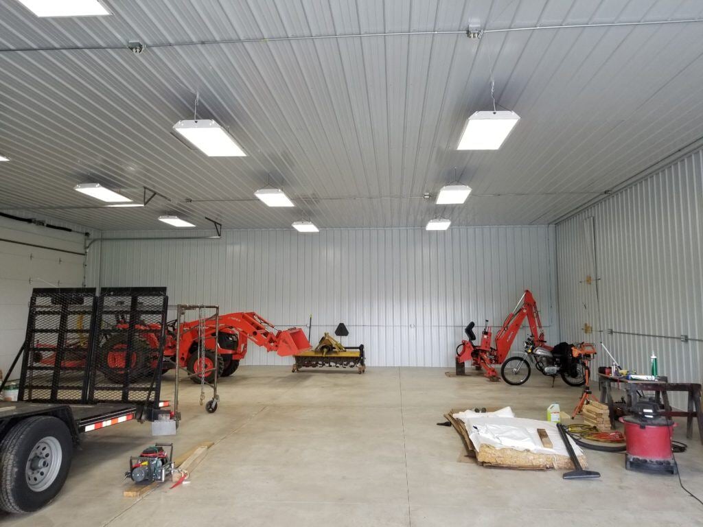 Pole Barn Post Frame Interior Garage Shop Multi-Use Farm Build