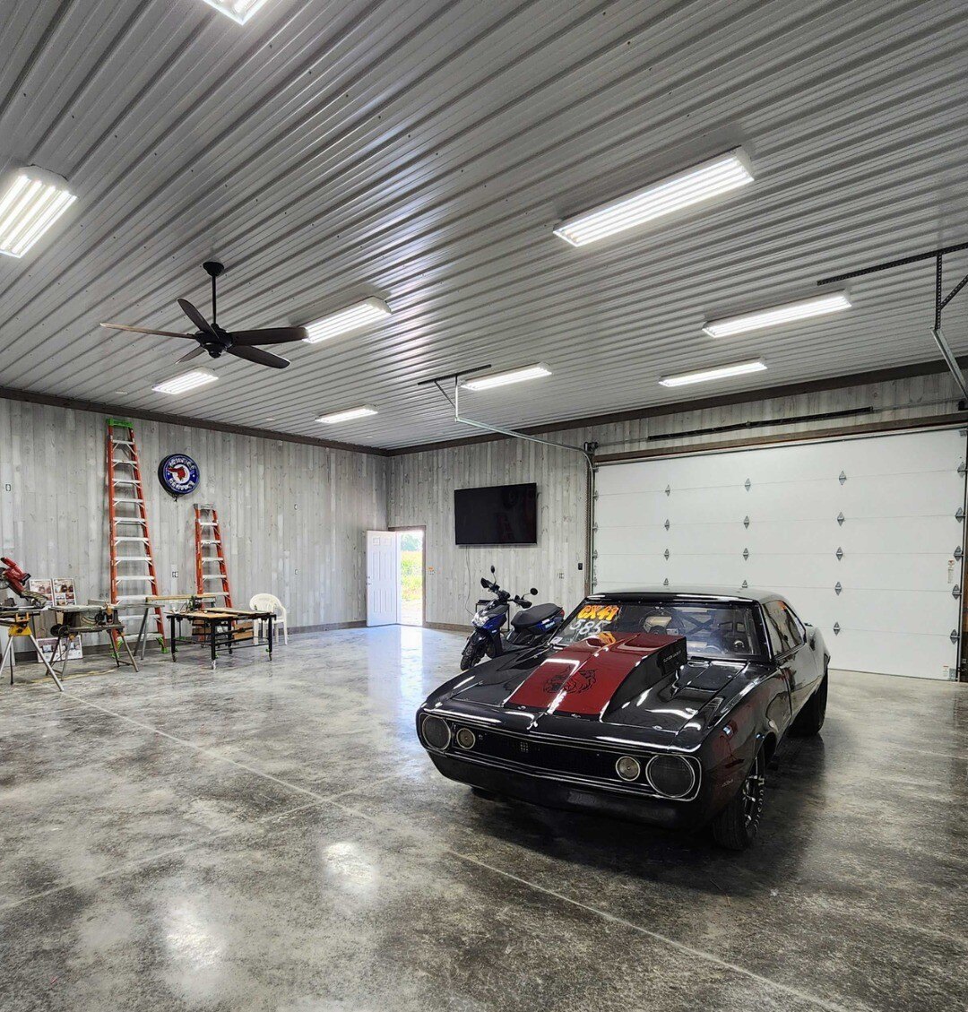 Milmar Pole Barn Garage Shop Interior 2