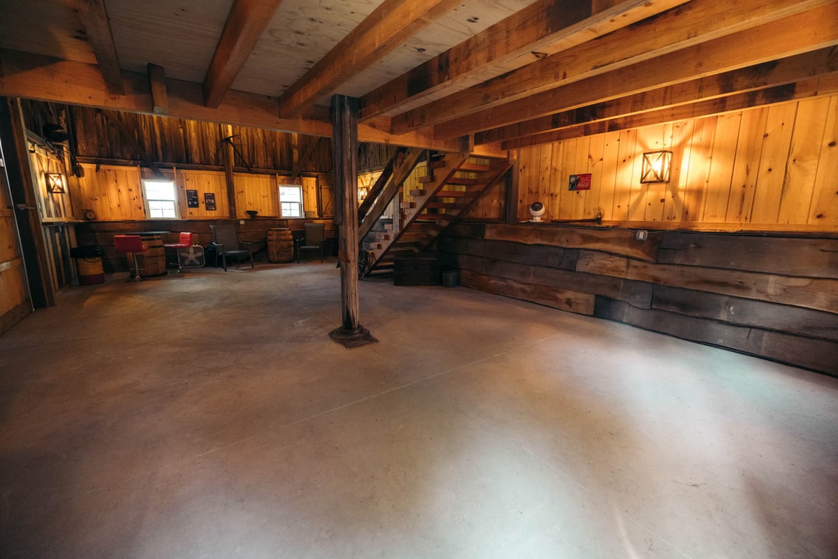 Red Gray Barn Renovation Interior 3